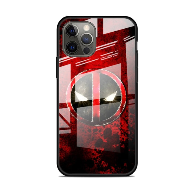 Apple iPhone Deadpool Tempered Glass Case
