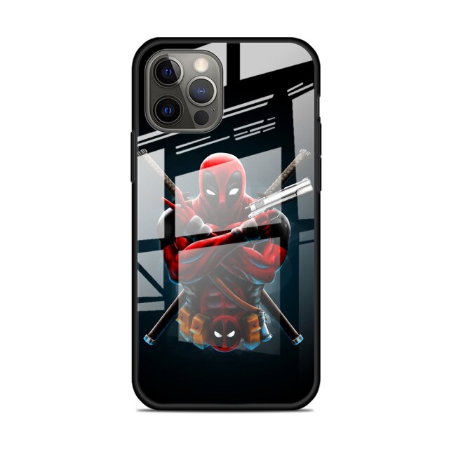 Apple iPhone Deadpool Tempered Glass Case