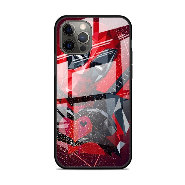 Apple iPhone Deadpool Tempered Glass Case