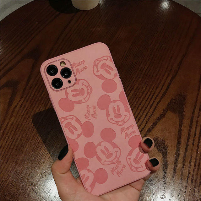 Apple iPhone Mickey Embossed Premium Leather Case