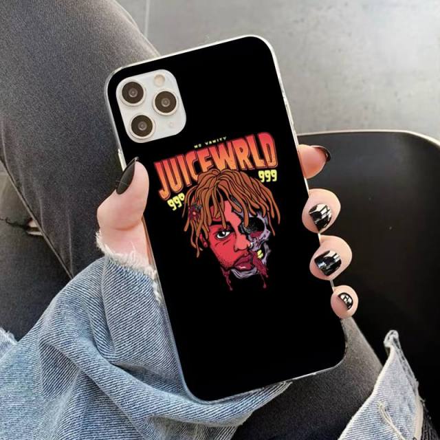 Apple iPhone JuiceWRLD Skull Hard Plastic Case
