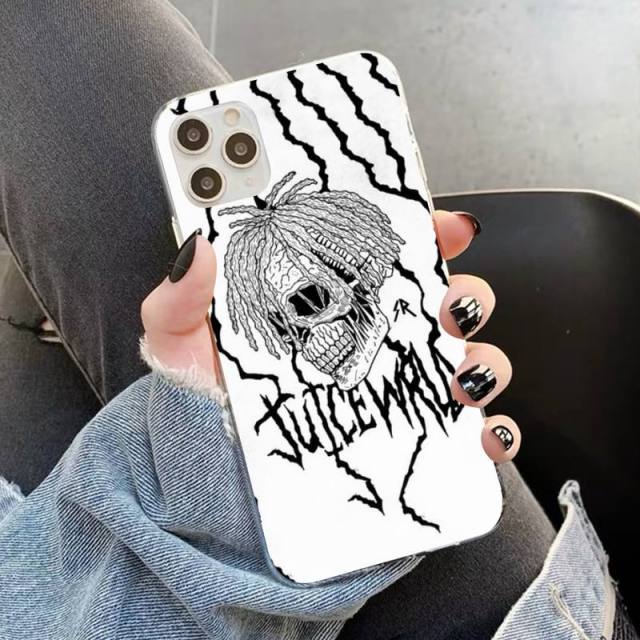 Apple iPhone JuiceWRLD Skull Hard Plastic Case