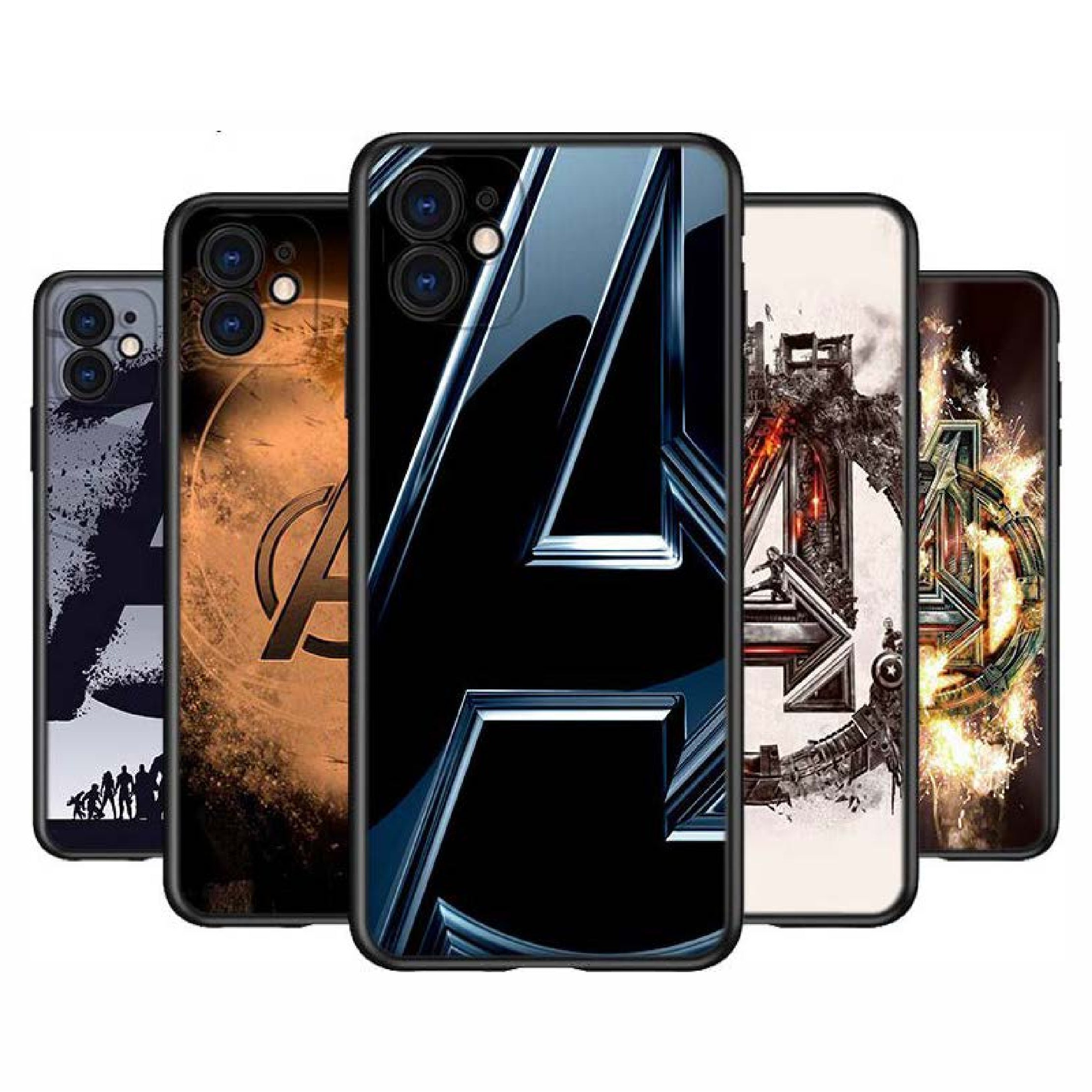 Apple iPhone Avengers' Logo Matte Silicone Case