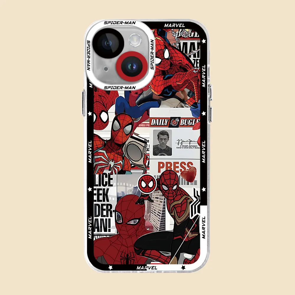 Apple iPhone Spiderman Daily Bugle Silicone Case