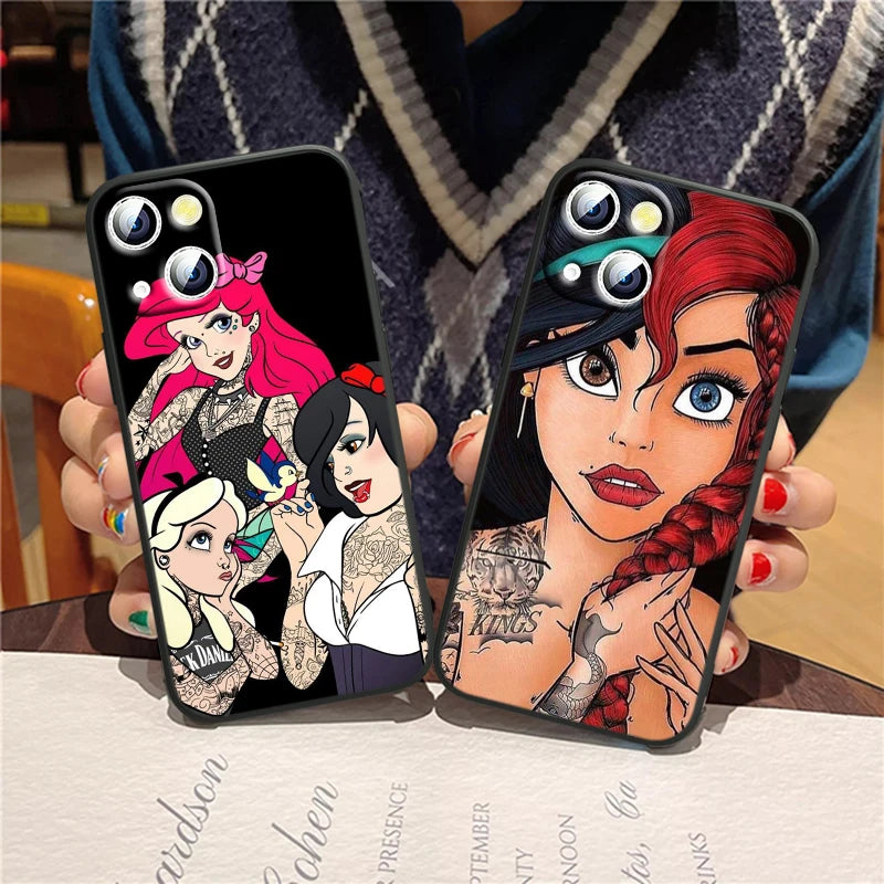 Apple iPhone Bad Princess Ariel Friends Silicone Case