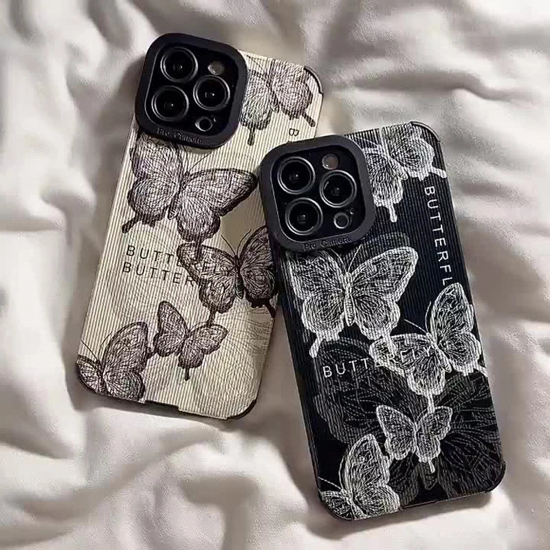 Apple iPhone Paper Butterfly Silicone Case