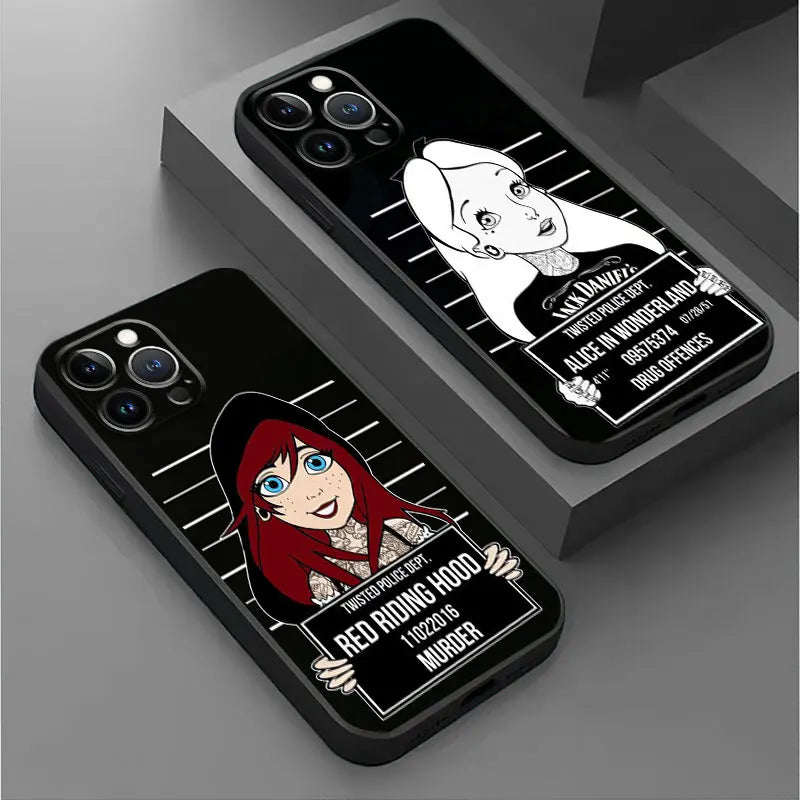 Apple iPhone Alice & Goldilocks Mugshot Silicone Case