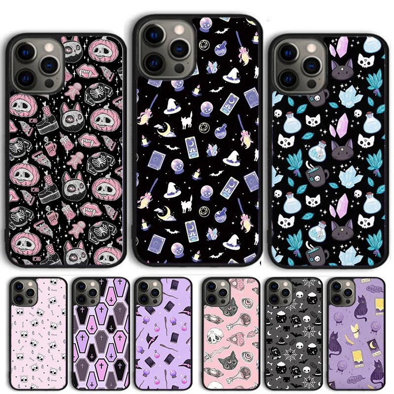 Apple iPhone Halloween Mix Cats 2 Silicone Case