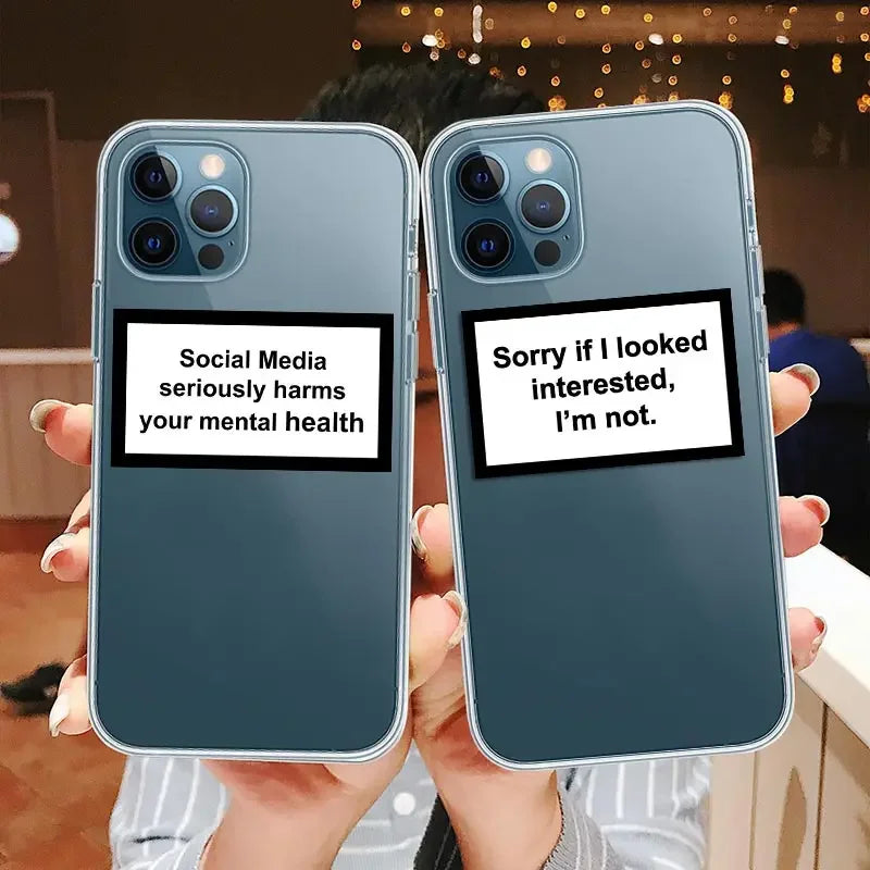 Apple iPhone Not Interested Memes Silicone Case