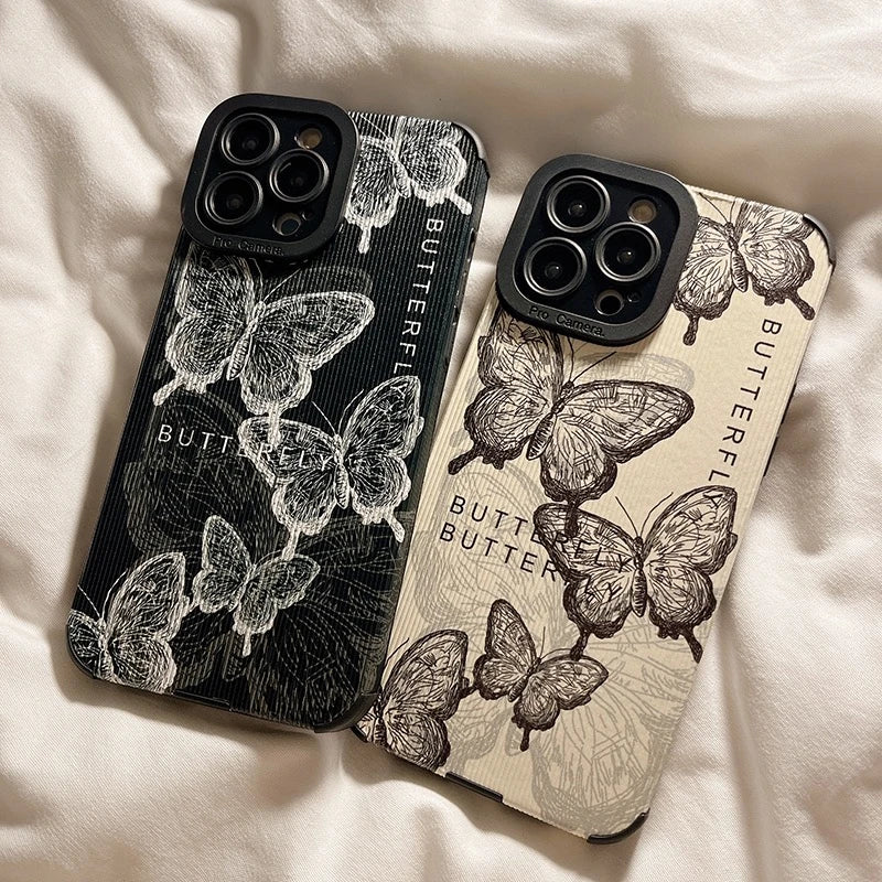 Apple iPhone Paper Butterfly Silicone Case