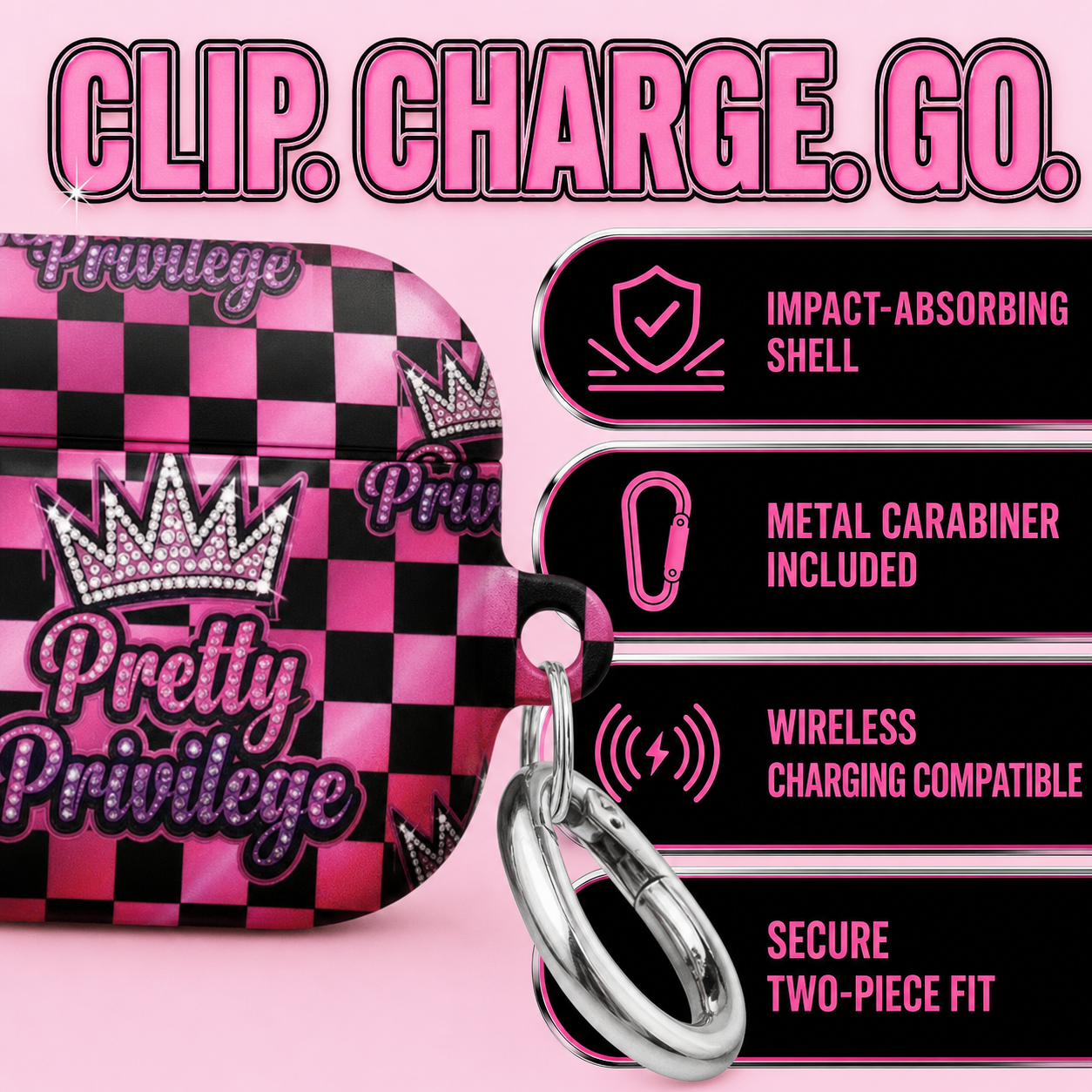 Pretty Privilege Brat AirPods case benefits