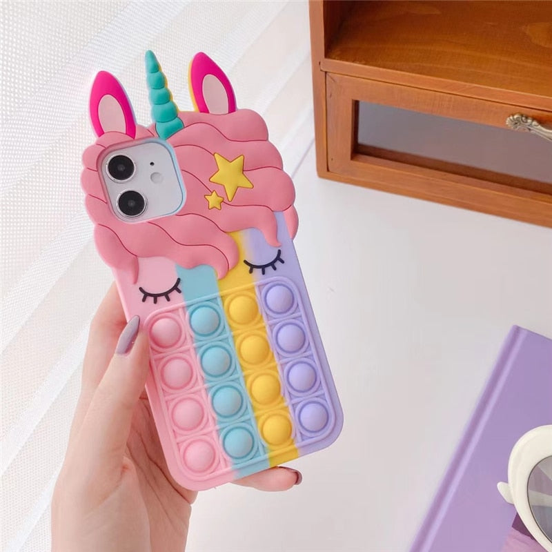 Apple iPhone Sleeping Unicorn Soft Silicone Cover