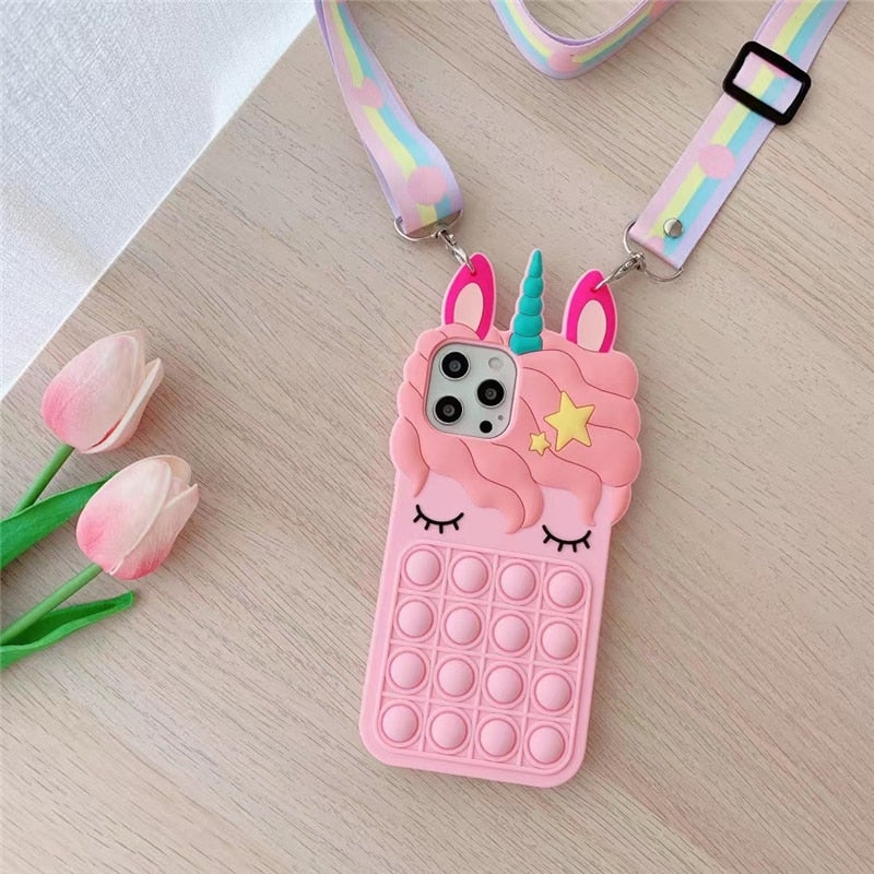 Apple iPhone Sleeping Unicorn Soft Silicone Cover