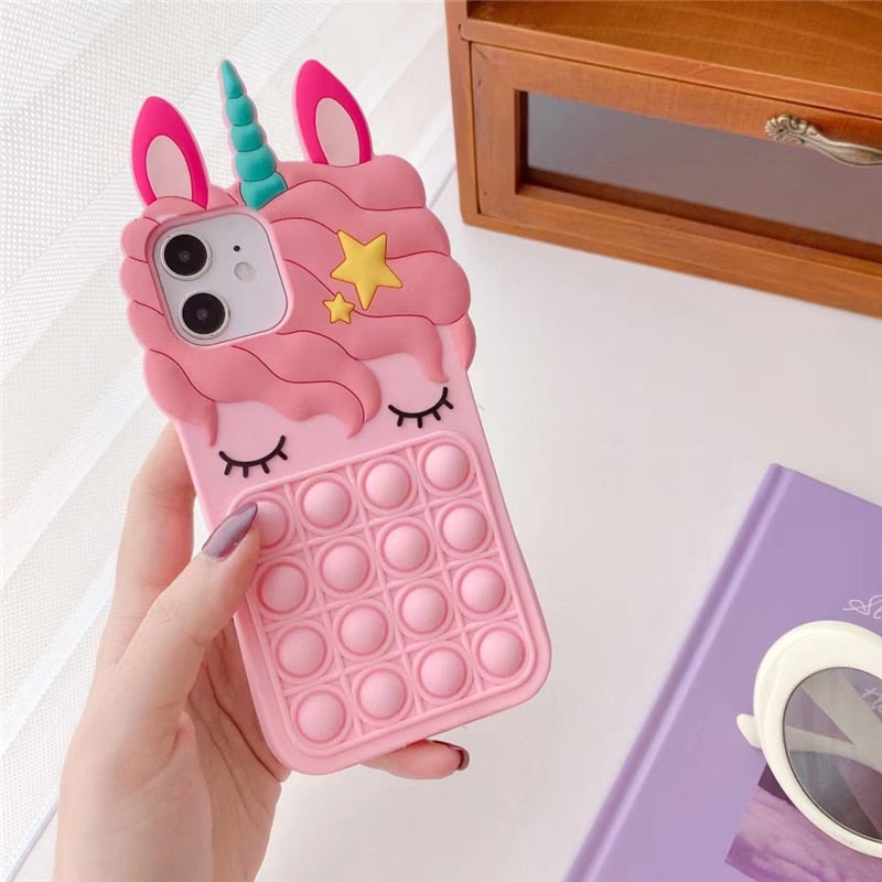 Apple iPhone Sleeping Unicorn Soft Silicone Cover