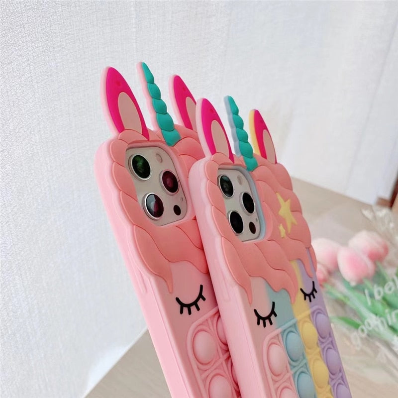 Apple iPhone Sleeping Unicorn Soft Silicone Cover