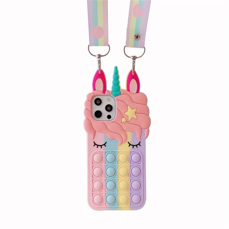 Apple iPhone Sleeping Unicorn Soft Silicone Cover