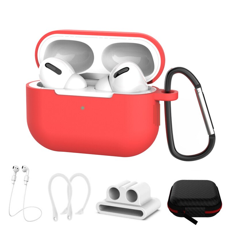 Apple Airpods Pro Red Set C Silicone Case