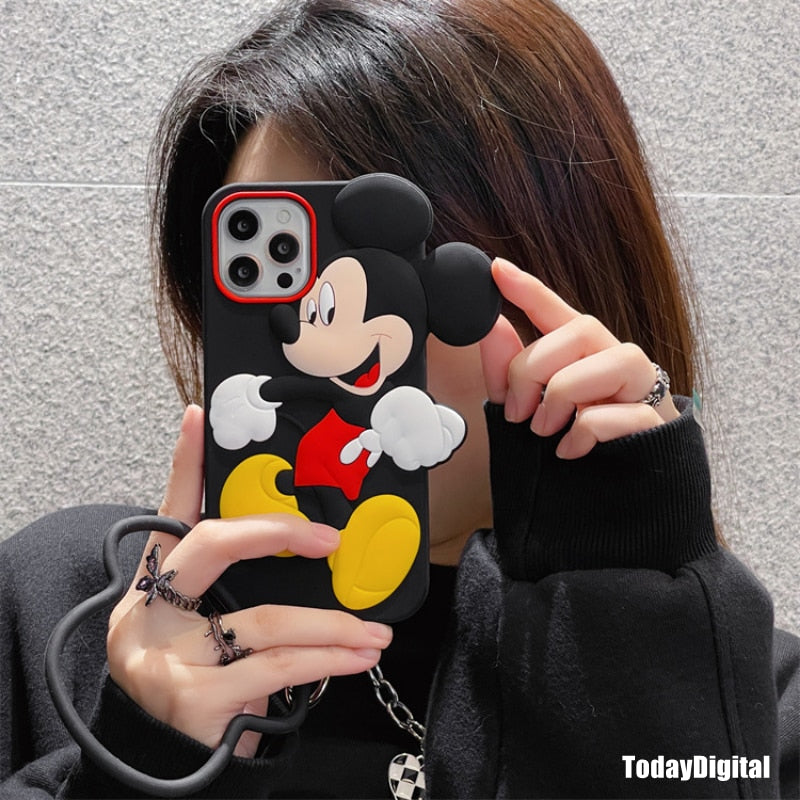 Apple iPhone Mickey Mouse 3D Soft Silicone Shell Case