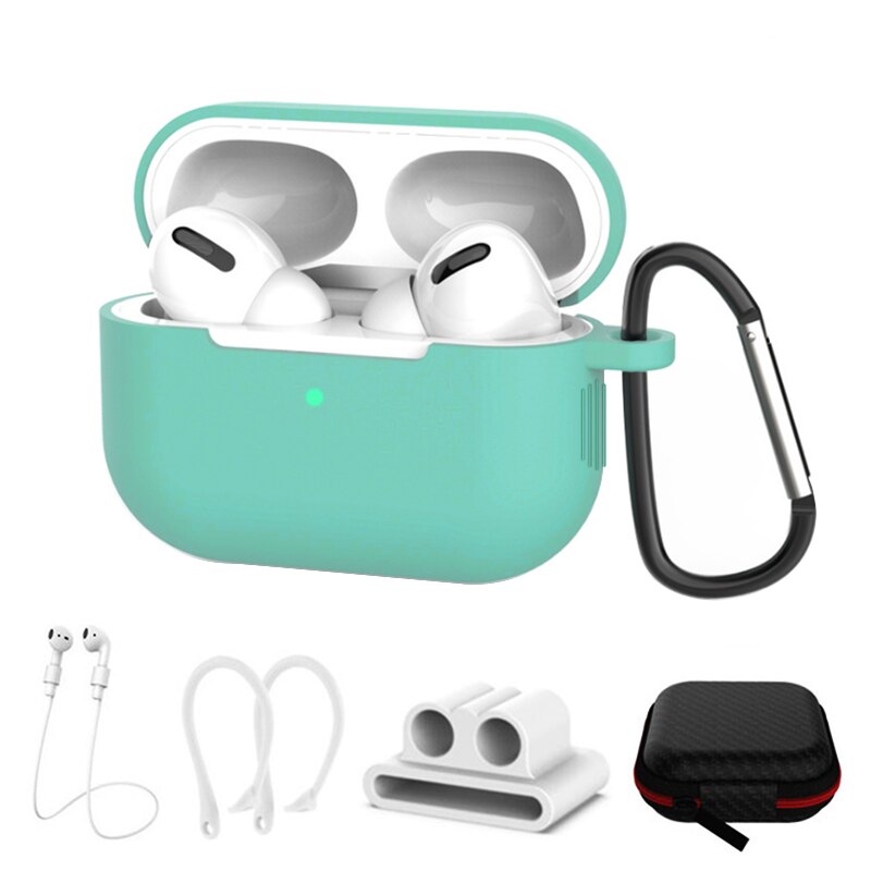 Apple Airpods Pro Mint Green Set C Silicone Case