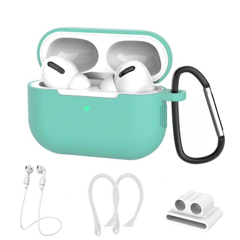 Apple Airpods Pro Mint Green Set B Silicone Case