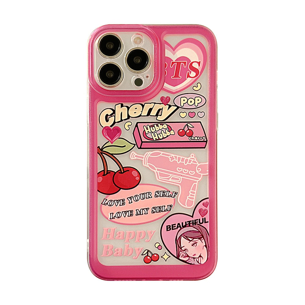 Apple iPhone Cherry Soft Silicone Case