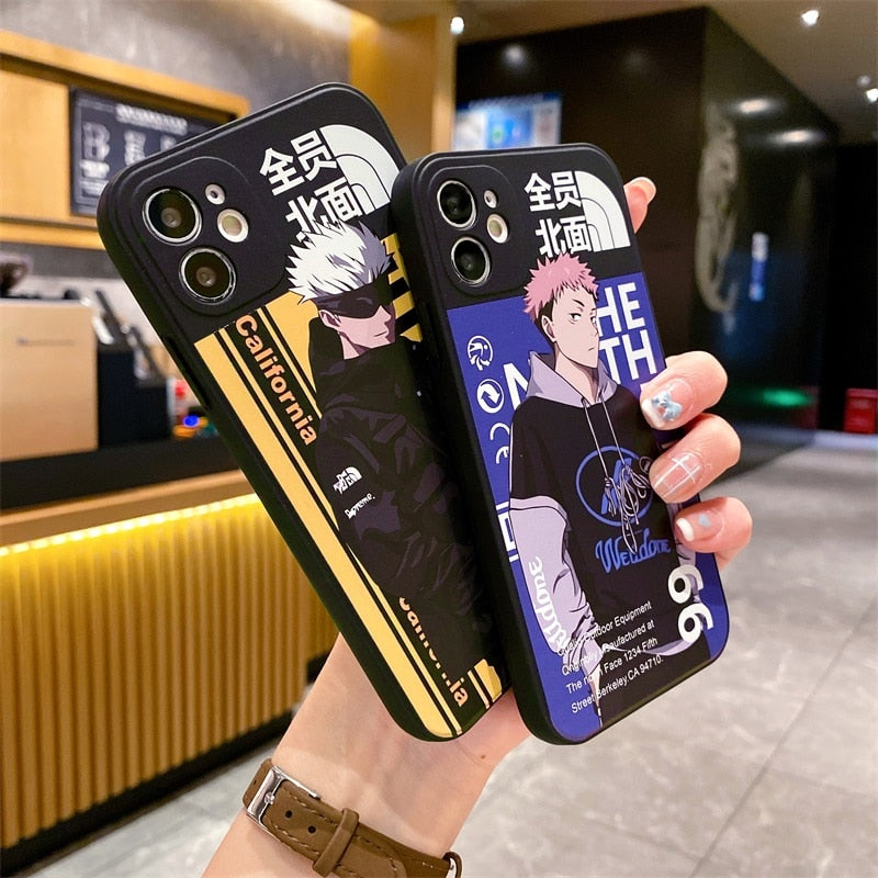 Apple iPhone Jujutsu Kaisen X North Face Hard Case