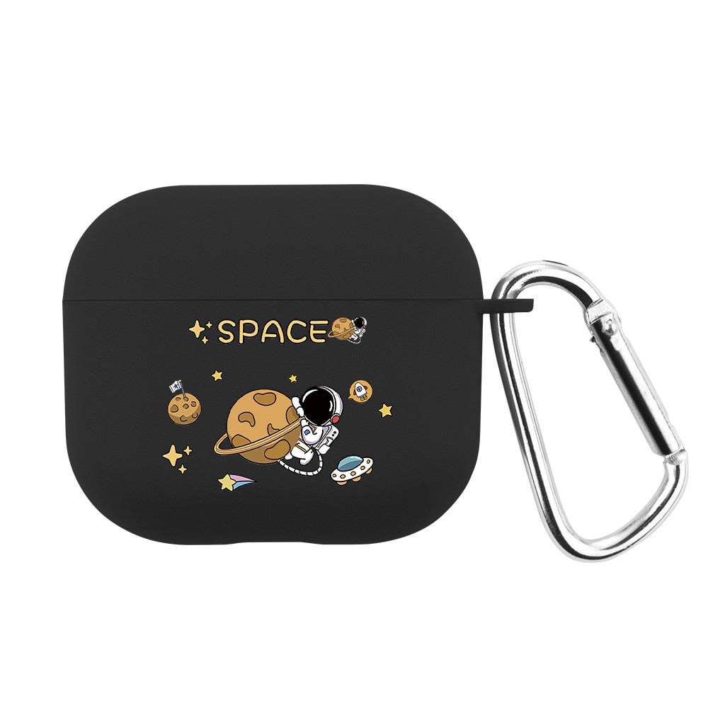 Apple Airpods Pro Space Cadet Planet Black Silicone Case