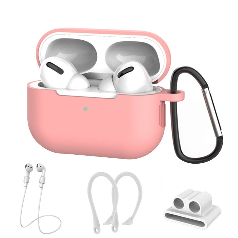 Apple Airpods Pro Pink Set B Silicone Case