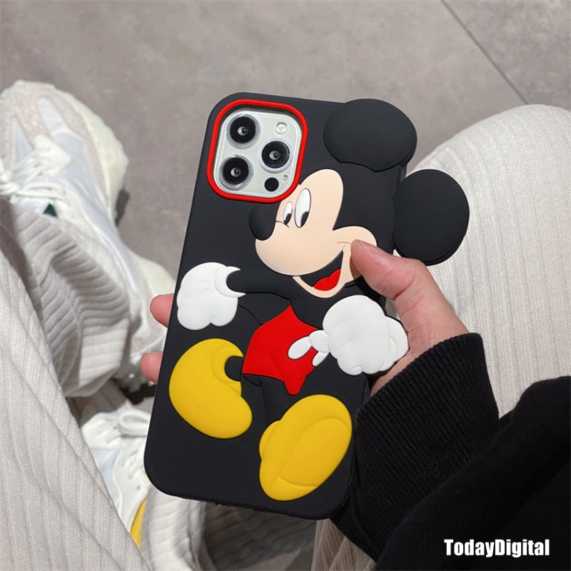 Apple iPhone Mickey Mouse 3D Soft Silicone Shell Case
