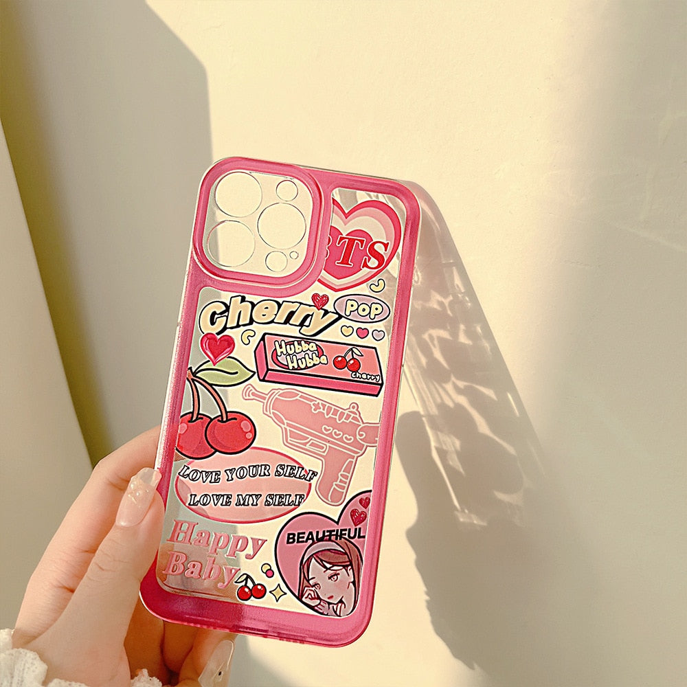 Apple iPhone Cherry Soft Silicone Case