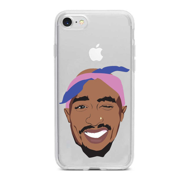 Apple IPhone 2Pac Soft transparent Case