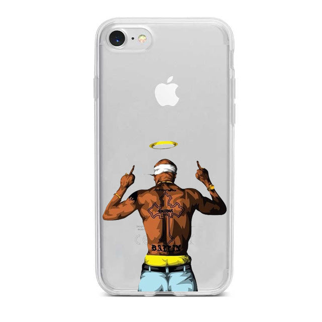 Apple IPhone 2Pac Soft transparent Case