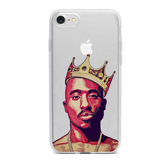 Apple IPhone 2Pac Soft transparent Case