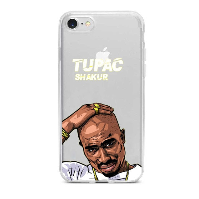 Apple IPhone 2Pac Soft transparent Case