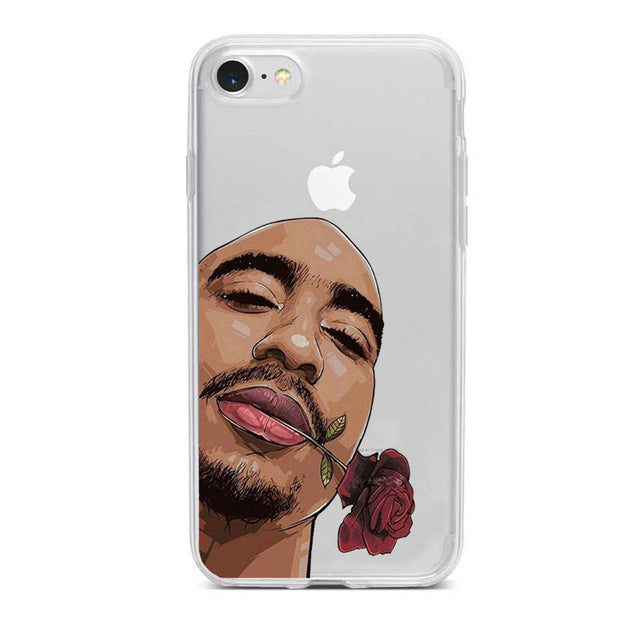 Apple IPhone 2Pac Soft transparent Case