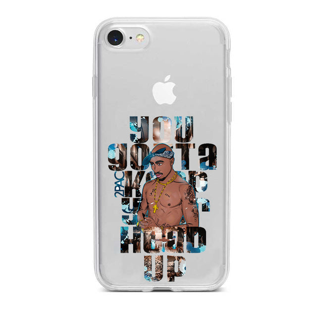 Apple IPhone 2Pac Soft transparent Case