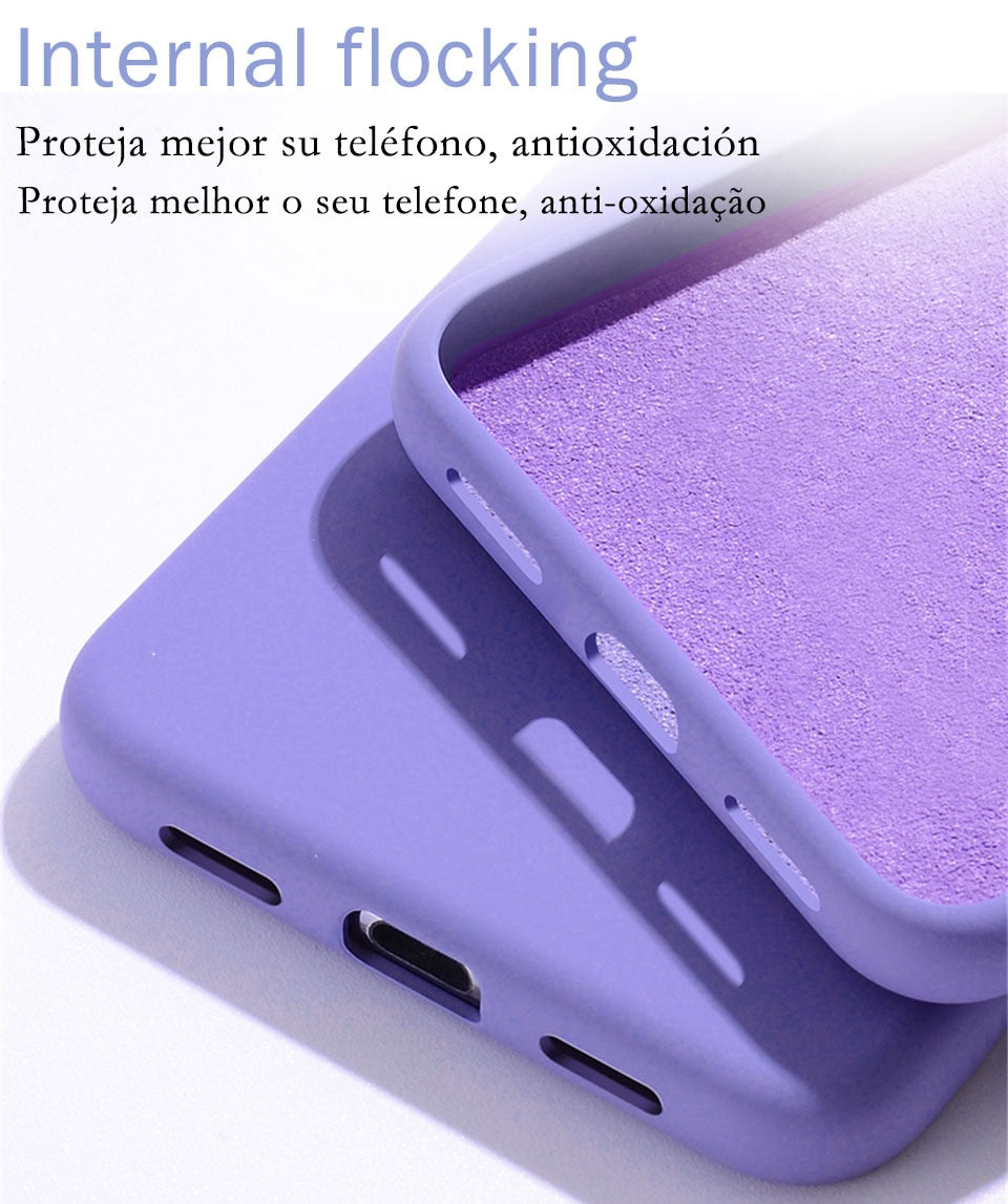 Apple iPhone Luxury Plain Silicone Case