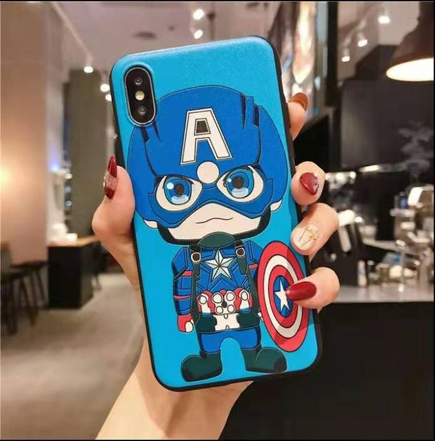 Apple IPhone 3D Marvel/DC Silicone Case