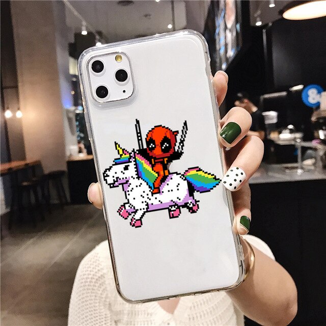 Apple iPhone Deadpool Unicorn Silicone Case