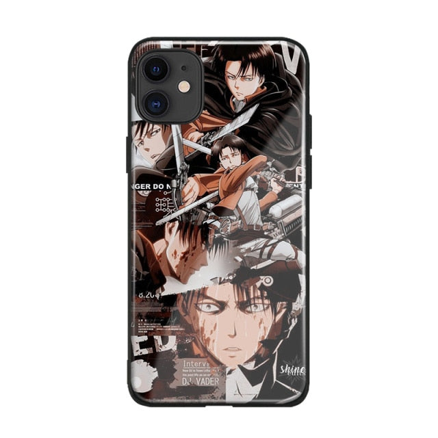 Apple iPhone AOT Levi Manga Silicone/Glass Case