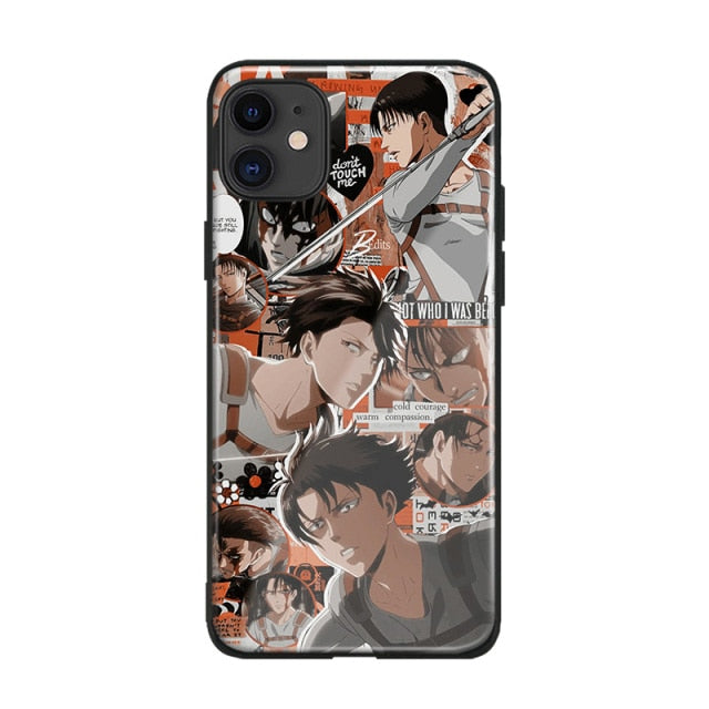 Apple iPhone AOT Levi Manga Silicone/Glass Case