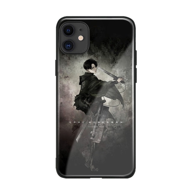 Apple iPhone AOT Levi Manga Silicone/Glass Case