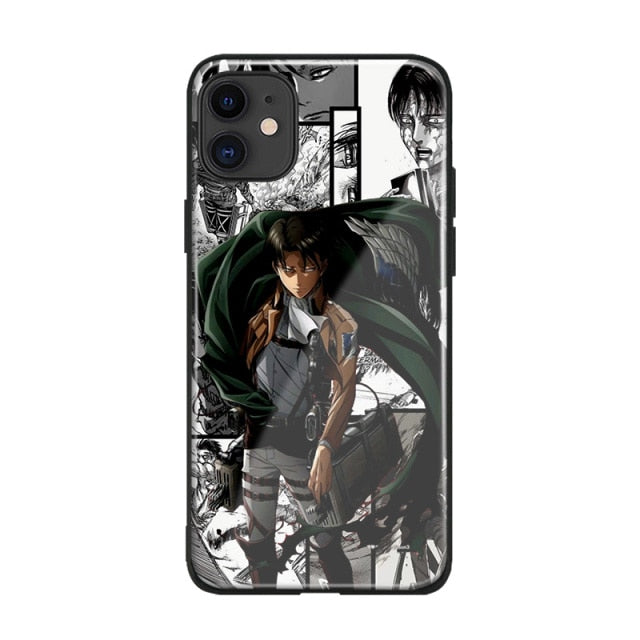 Apple iPhone AOT Levi Manga Silicone/Glass Case