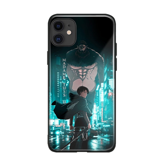 Apple iPhone AOT Levi Manga Silicone/Glass Case