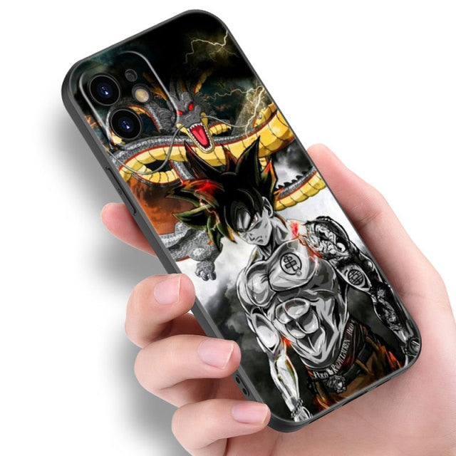 Apple iPhone Dragonball S Goku Black Silicone Case