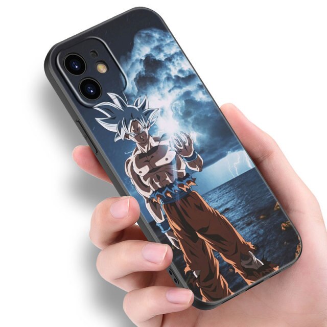 Apple iPhone Dragonball S Goku Black Silicone Case