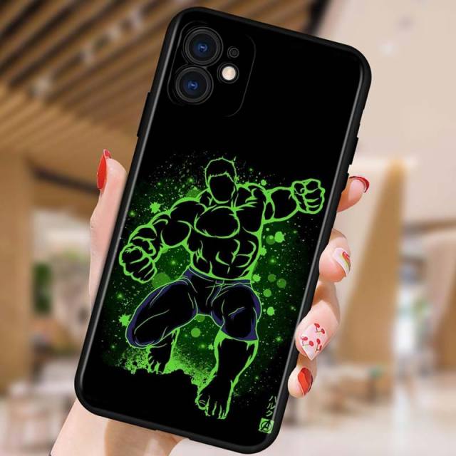 Apple iPhone Spidey & Avengers Luminous Silicone Case