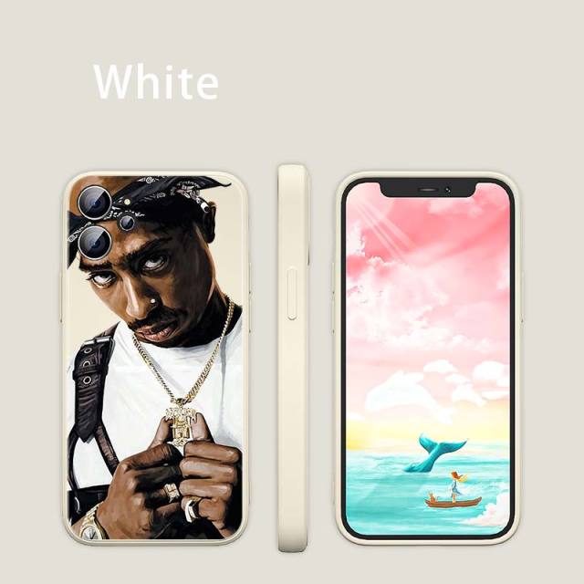 Apple iPhone 2pac Rose Silicone Case