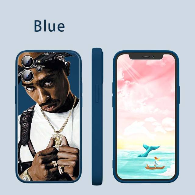 Apple iPhone 2pac Rose Silicone Case