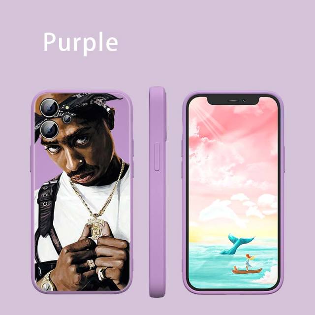 Apple iPhone 2pac Rose Silicone Case